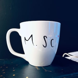 Wunderschöne Tasse für den Masterabschluss, Bachelorabschluss, Jumbotasse, Tasse XXL