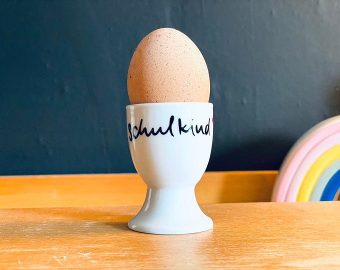 Egg cup schoolchild