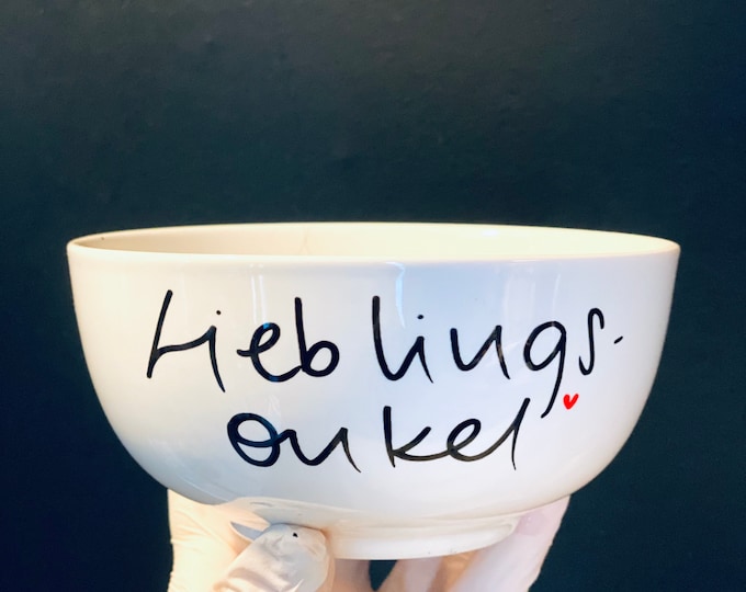 cereal bowl with favorite uncle