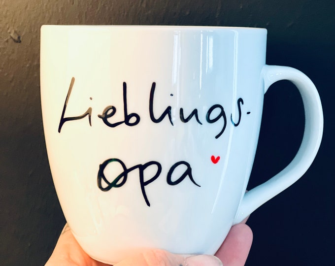 Mug for grandpa, jumbo mug, XXL mug for grandpa, favorite grandpa