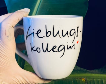 Jumbotasse Lieblingskollegin, Kollegin, schöne große Tasse, Tasse XXL