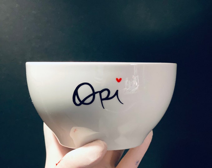 Cereal bowl with grandpa