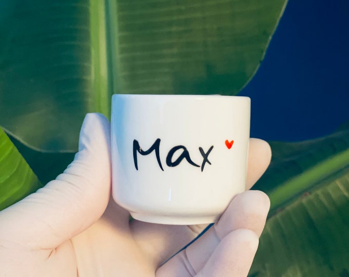Egg cup with name