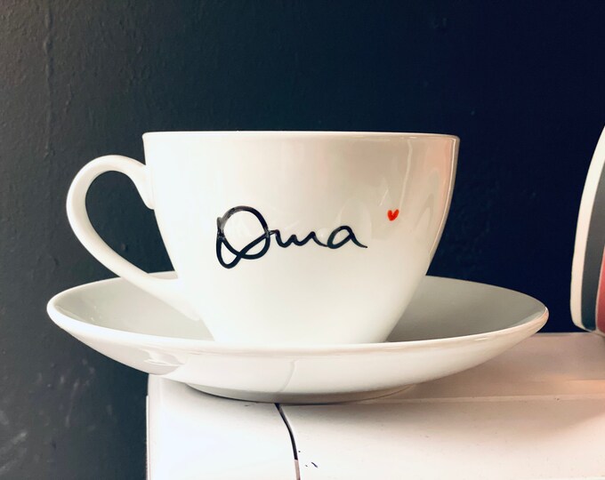 Beautiful large cup for grandma, latte, cappuccino, grandma 2023