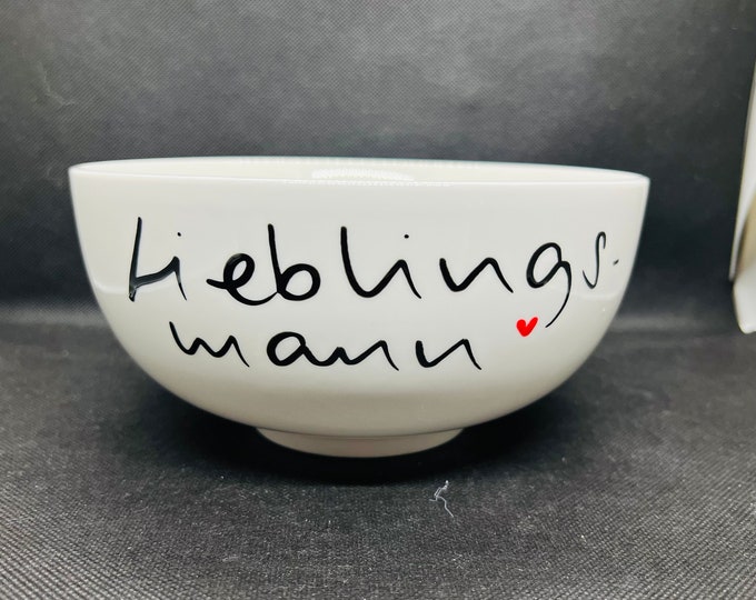 Cereal bowl XXL with favorite man