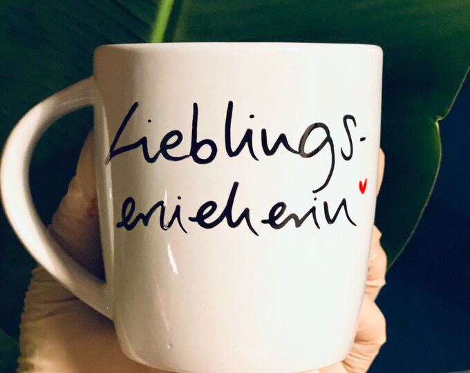 Mug with favorite teacher