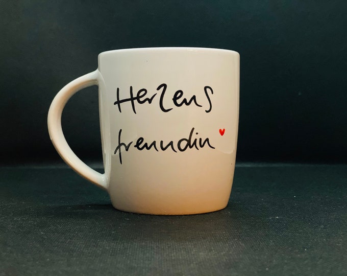 Mug with heart friend