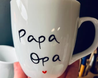 Cup for grandpa, cup for dad, jumbo cup