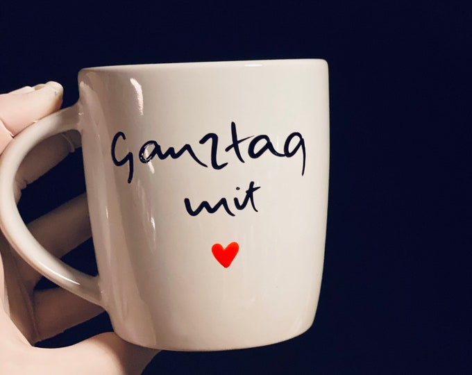 Mug all day with heart