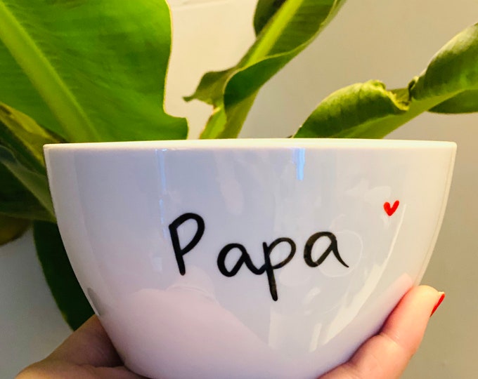 Cereal bowl with dad