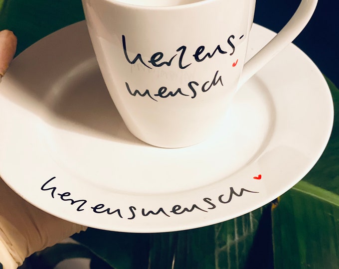 Set with cup and plate
