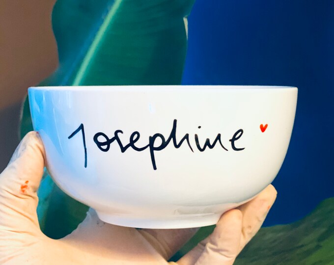 Cereal bowl with name