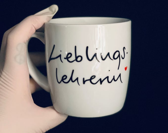 Mug with favorite teacher