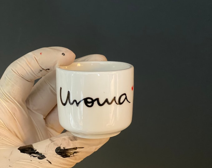Egg cup with great-grandmother