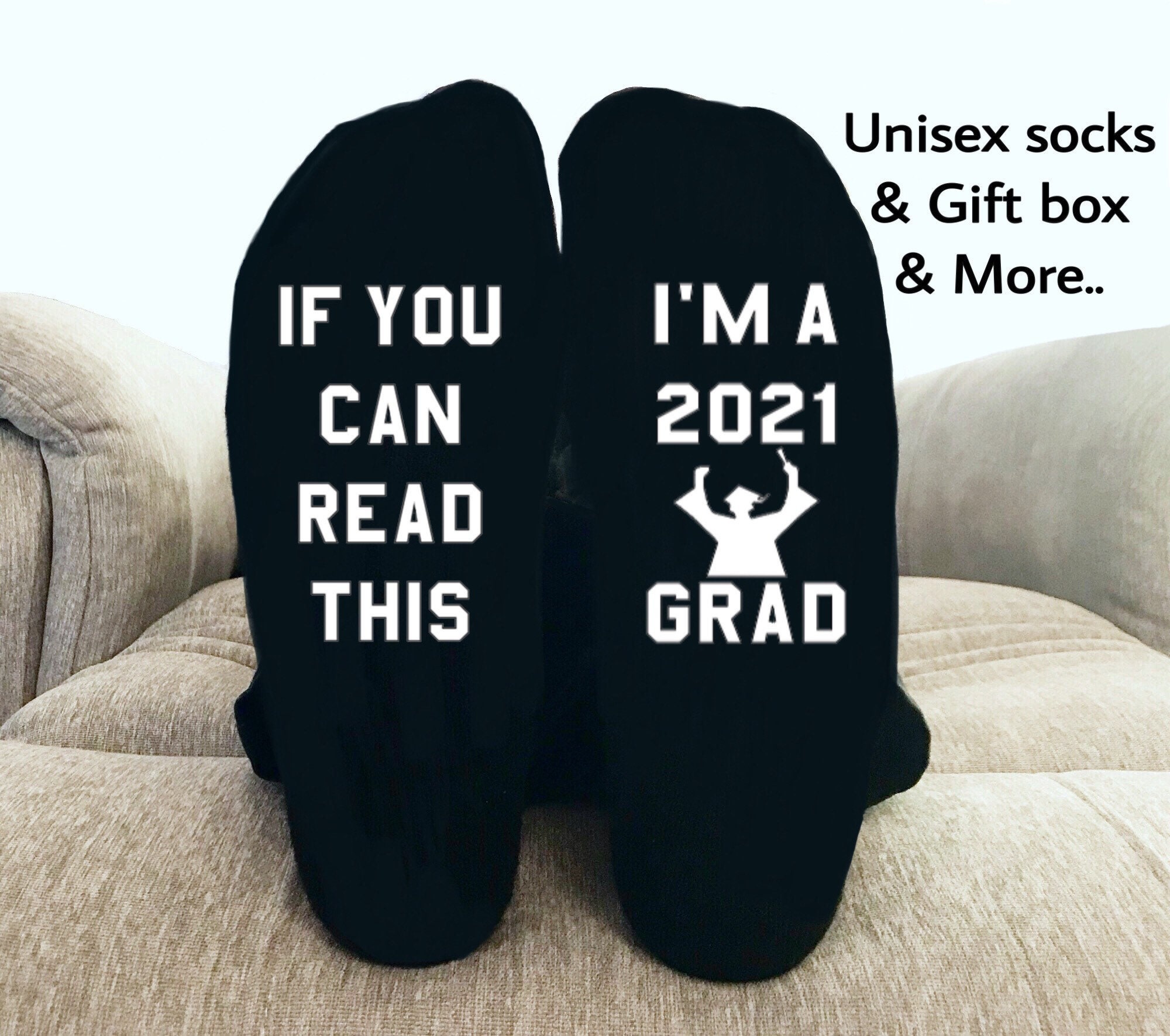 The BEST variety of Graduation gift 2021 Unisex socks High Etsy