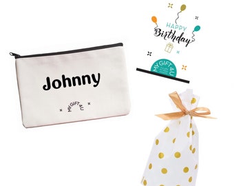 Custom Birthday gift. Pencil Case Gifts For Kids. Personalized Birthday Gifts. Custom Cosmetic Bag. Gifts For Boys and Girls. Pencil Pouch.