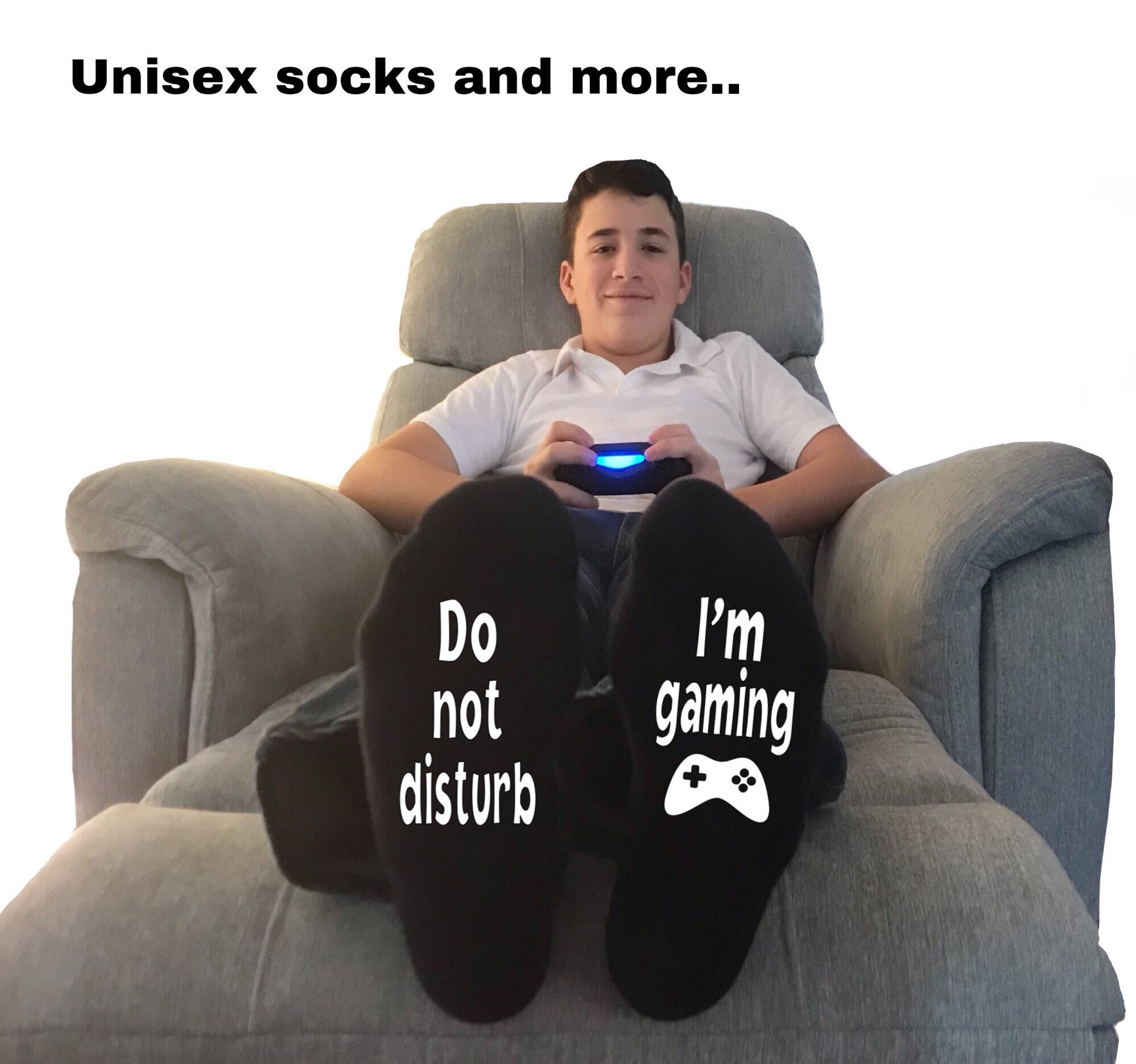 Gift for gamers. Gaming socks for teens boys and girls. A fun Etsy