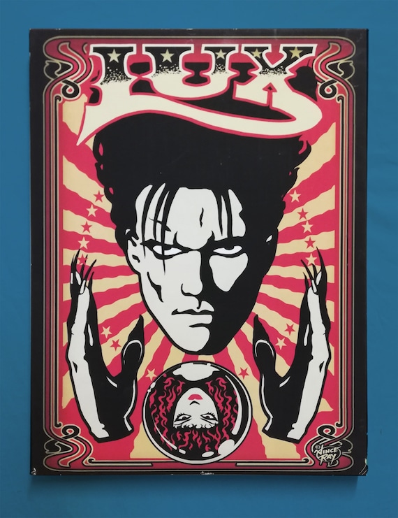 Vince Ray canvas print, Lux Interior and Poison Ivy The Cramps
