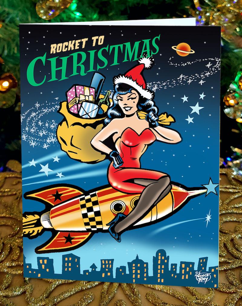 Vince Ray Christmas Cards x 5