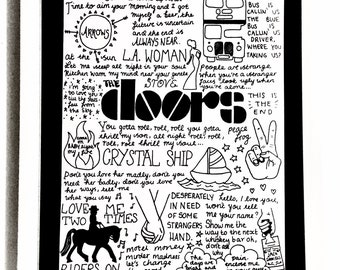 The Doors Lyric Etsy