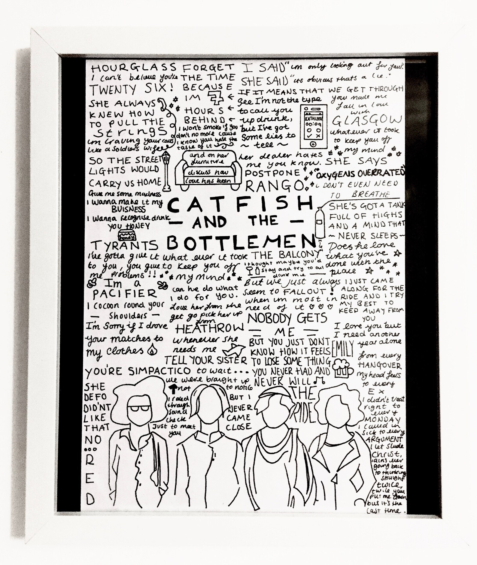 Catfish and the Bottlemen A4 Band Lyric Poster/Print Fan Etsy