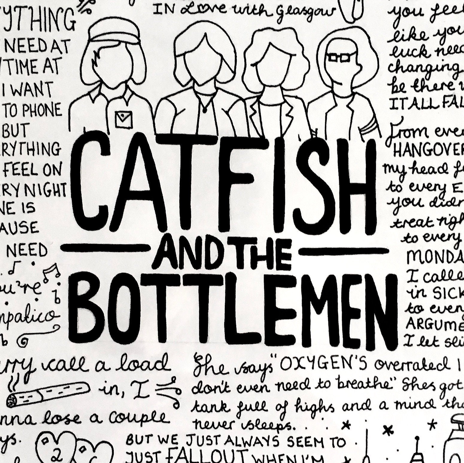 Catfish and the Bottlemen A4 Band Lyric Poster/Print Fan Etsy