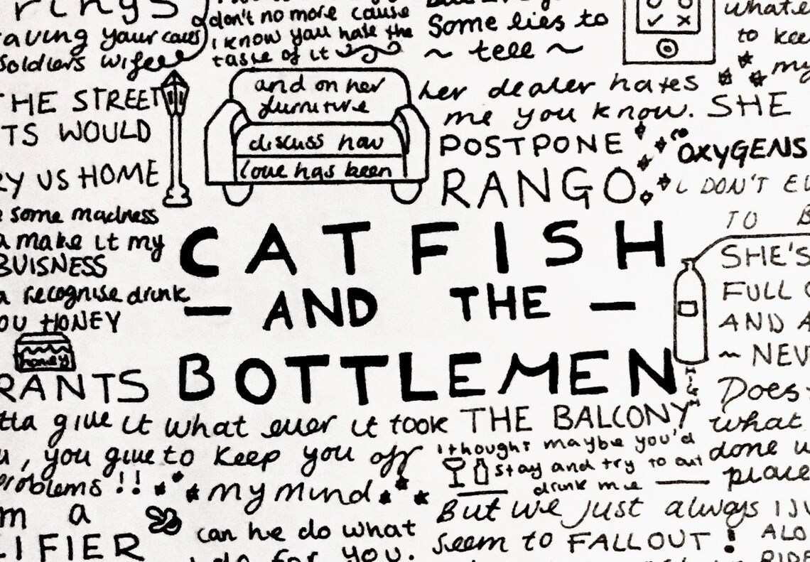 Catfish and the Bottlemen A4 Band Lyric Poster/Print Fan Etsy