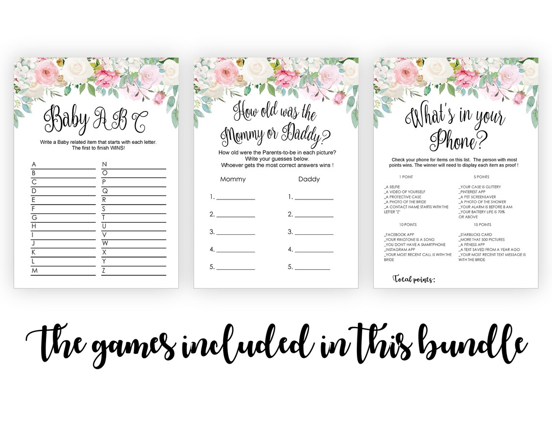 Baby Shower Games Printable Find the guest Baby Shower Games | Etsy