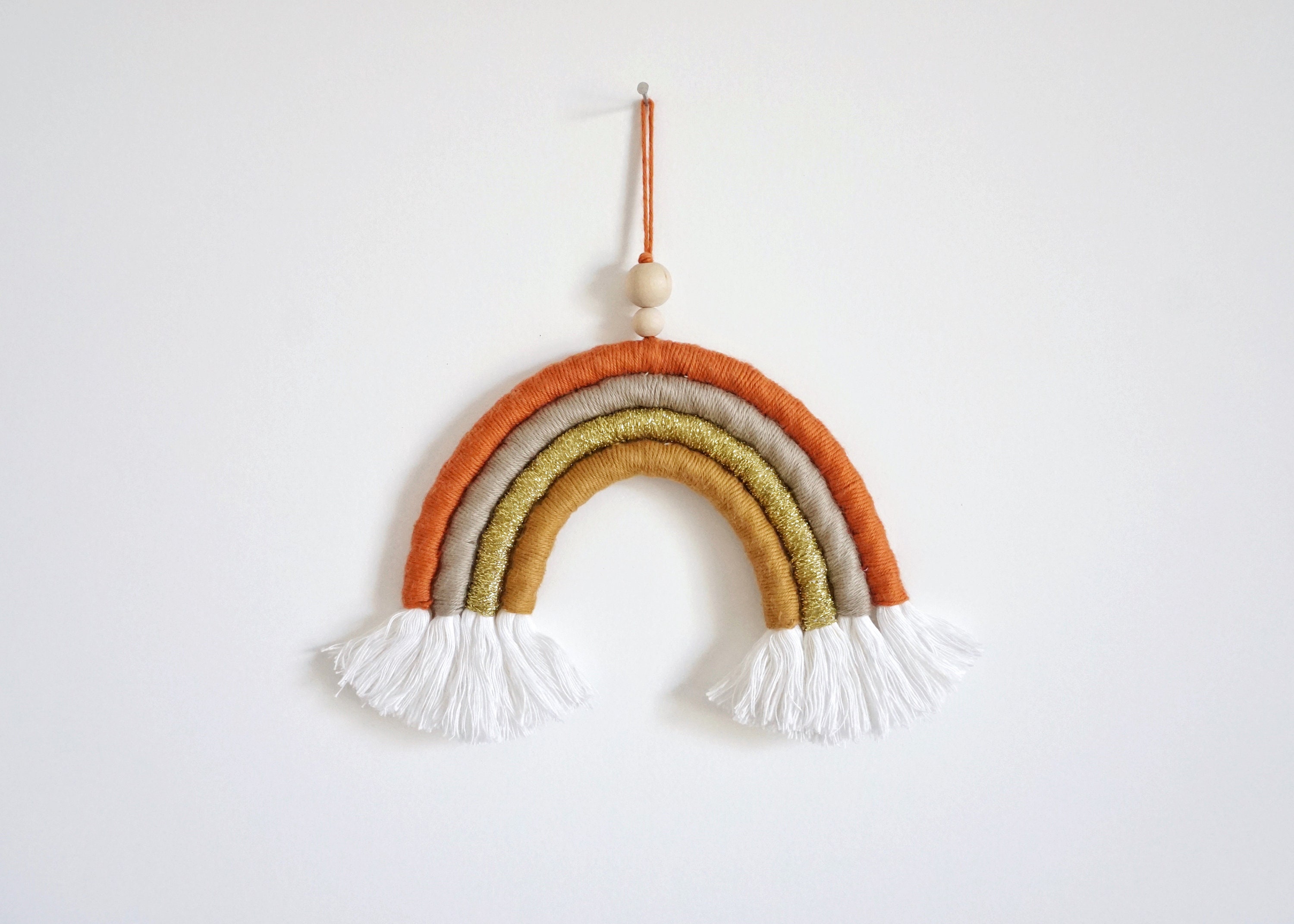 Arc en Ciel en Corde Macramé Couleur Au Choix