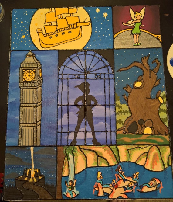 Peter Pan Mural Etsy