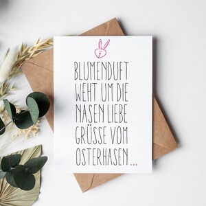 Carte de vœux de Pâques : parfum floral