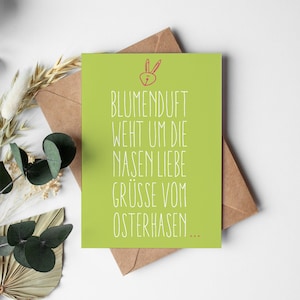 Oster Grußkarte: Blumenduft