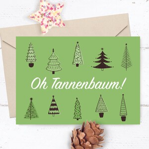 Weihnachts-Grußkarte: Oh Tannenbaum!