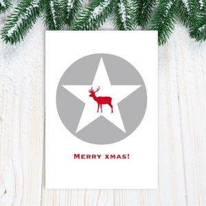Weihnachts-Grußkarte: MERRY XMAS!