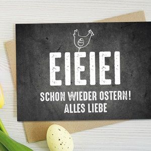 Biglietto di auguri di Pasqua: EIIIEI
