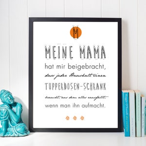 Kunstdruck Poster – Lustiger Mama Spruch | Geschenk für Mama DIN A4