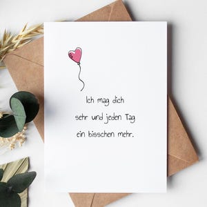 Wenskaart: Ik vind je erg leuk