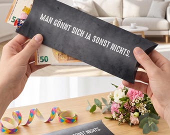 Birthday money gift packaging – You only live once! | Here's cash!