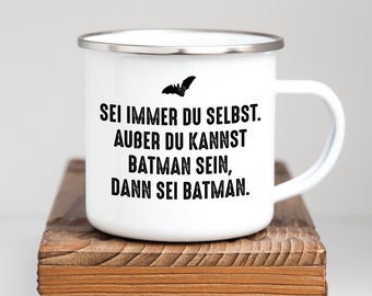 Emaille Tasse "Batman"