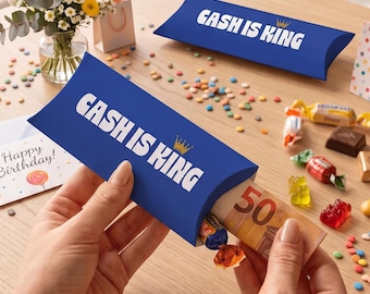 Birthday Money Gift Packaging – Cash is King | Here's Cash