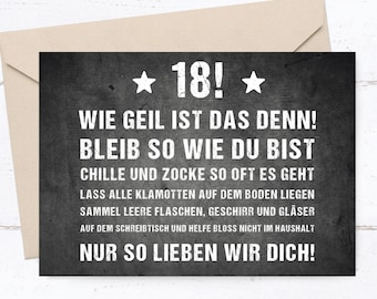 18th Birthday Card! – Cool, funny birthday card with a cheeky saying