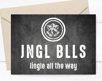 Christmas greeting card: Jingle Bells