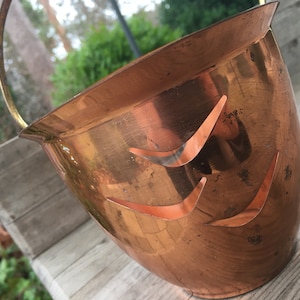 Eiswürfelbehälter  Getränkekühler  Kupfer Glas 50er / 60er