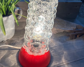 Table lamp / bedside lamp / Ara lamp 665/01 60s bubble glass