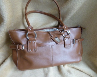 Handbag / Leather / Agadio / Brown /