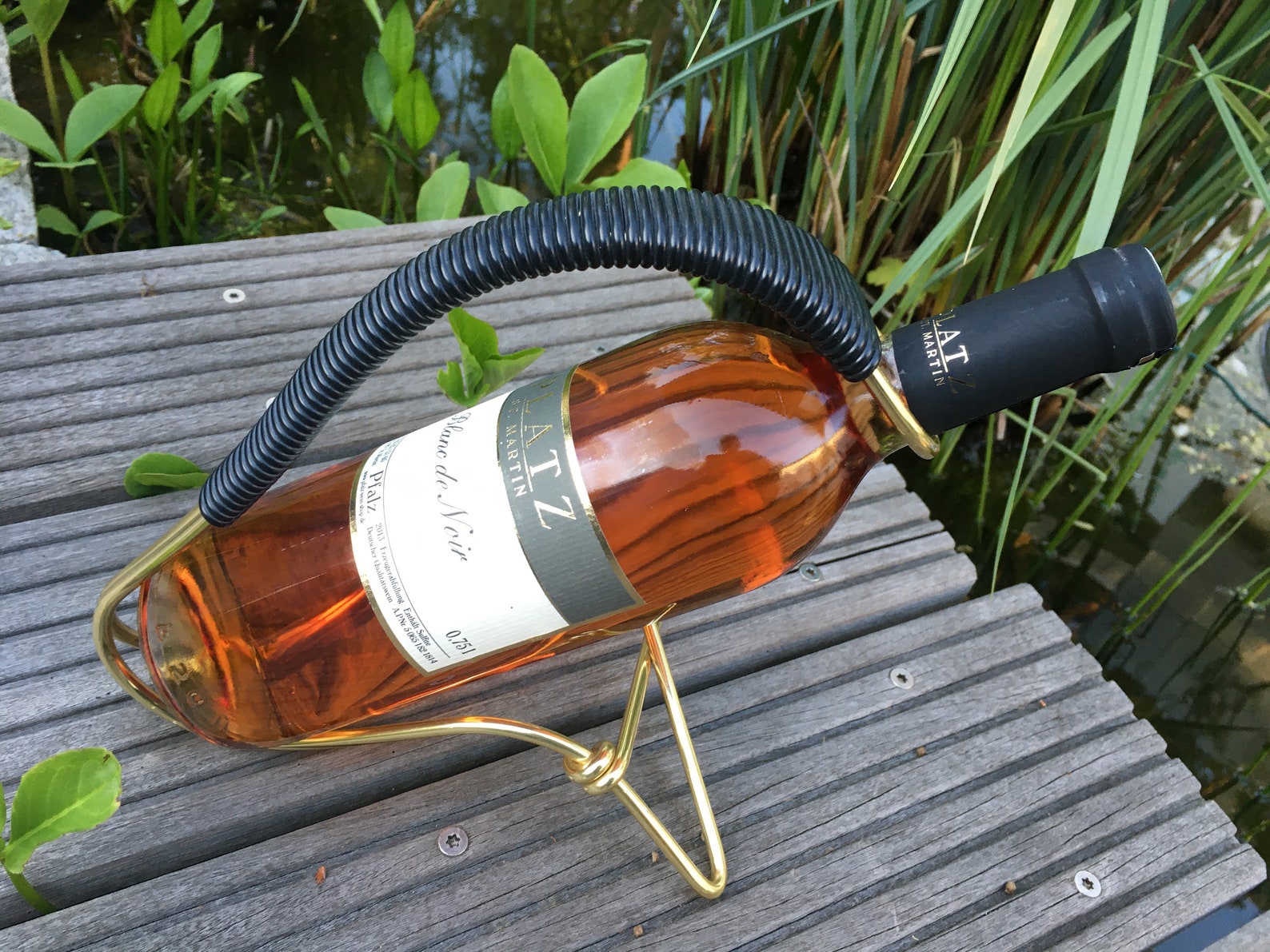 Vintage Brass Wine Bottle Holder Bottle Basket Bottle Holder Etsy UK