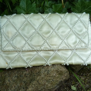 Abendtasche / Täschchen / Clutch / Vintage/Perlen/ Bild 1