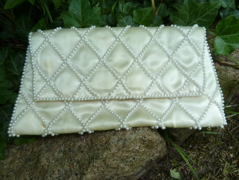 Abendtasche / Täschchen / Clutch / Vintage/Perlen/ Bild 1