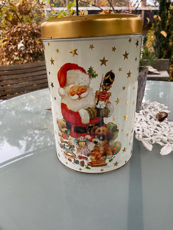 Blechdose Weihnachten Geschenkdose, Gebäckdose Kekse Giordano Made in Germany
