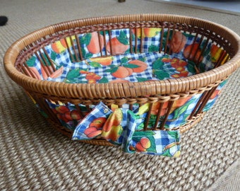 Basket, Bread Basket, 60s, 70s, Vintage,